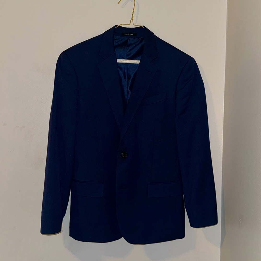 Men’s Navy Blue Egara Exteme Slim Fit Suit Jacket - 35 Short/29 Waist